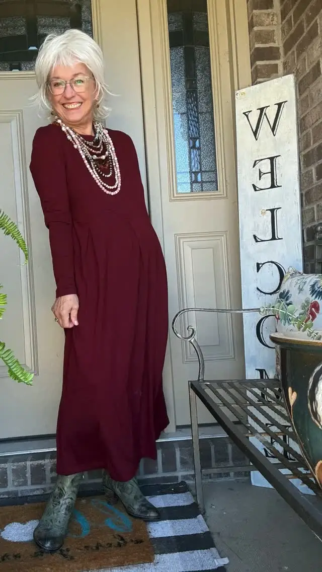 I love this Calista dress (gifted) from @Lintico and share so much more about it on my blog!  Check out my linktree for the link to Lintico and use my code, LINTICOMBK, for 10% off your purchase.  Check out the beautiful arc detail at the waist that leads down into deep inverted pleats!  My friends, this dress will make you smile with glee as the compliments pour in!  Check out the product details for additional photos!  @linticoshop #lintico #linticoshop #styleover60 #over60andfabulous