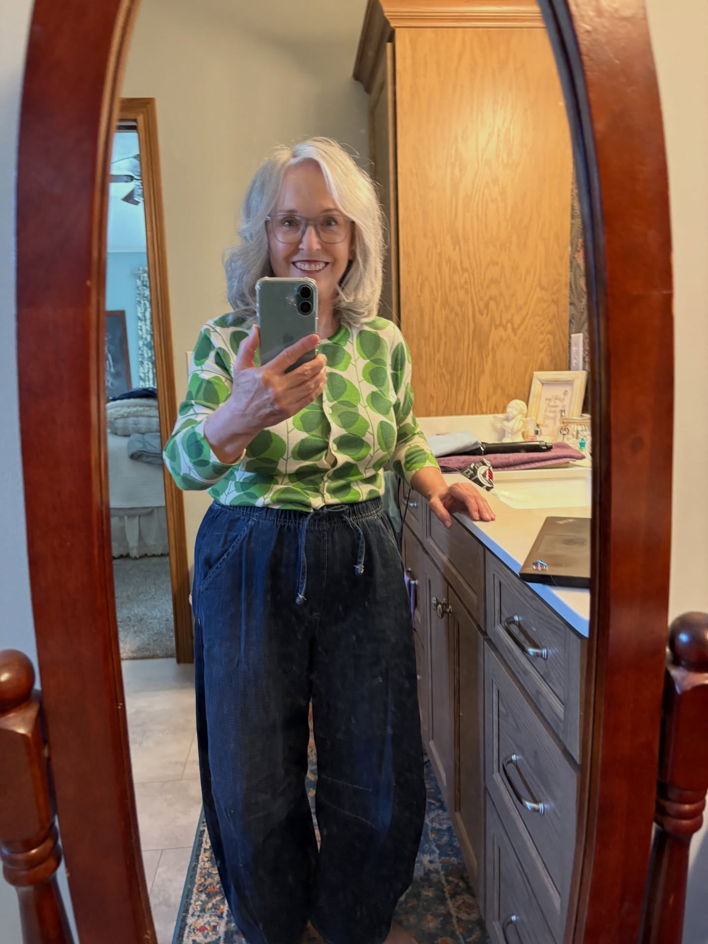 Wearing my @uniwigs.official hair topper and feeling good about it!  I haven’t worn it out in public yet.  Still a little nervous about that.  But, if you’re a blogger who likes to get dressed (I know some days are harder than others), head over to the blog for a new link party!! #hairhelper #hairtopper #fashionfiles #bloggerlinkup