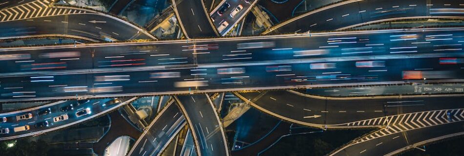 aerial photography of roads