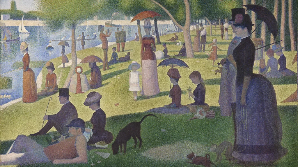 This image has an empty alt attribute; its file name is A-Sunday-Afternoon.by-Georges-Seurat-1-1024x576.webp