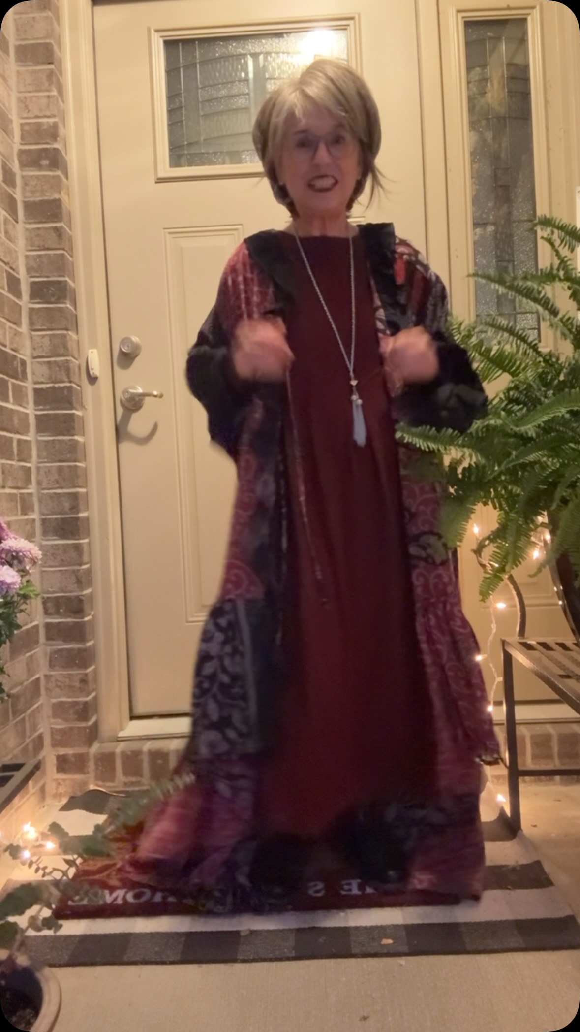 Just when you thought there wasn’t another way to style the @linticoshop Calista dress, here I am!  Y’all know I love the boho style. I went looking for a way to boho this beautiful dress up and found this duster!  I just added some jangly hoops and a long tassel necklace, and there’s how to boho a more traditional dress into something boho chic!  Don’t forget to go to my profile and click on my linktree.  Then, click on @linticoshop and use the code, LINTICOMBK, for 10% off your entire purchase. #queenofawkwardvideos #bohochicstyle #over60andfabulous #oversixtystyle #calistadress