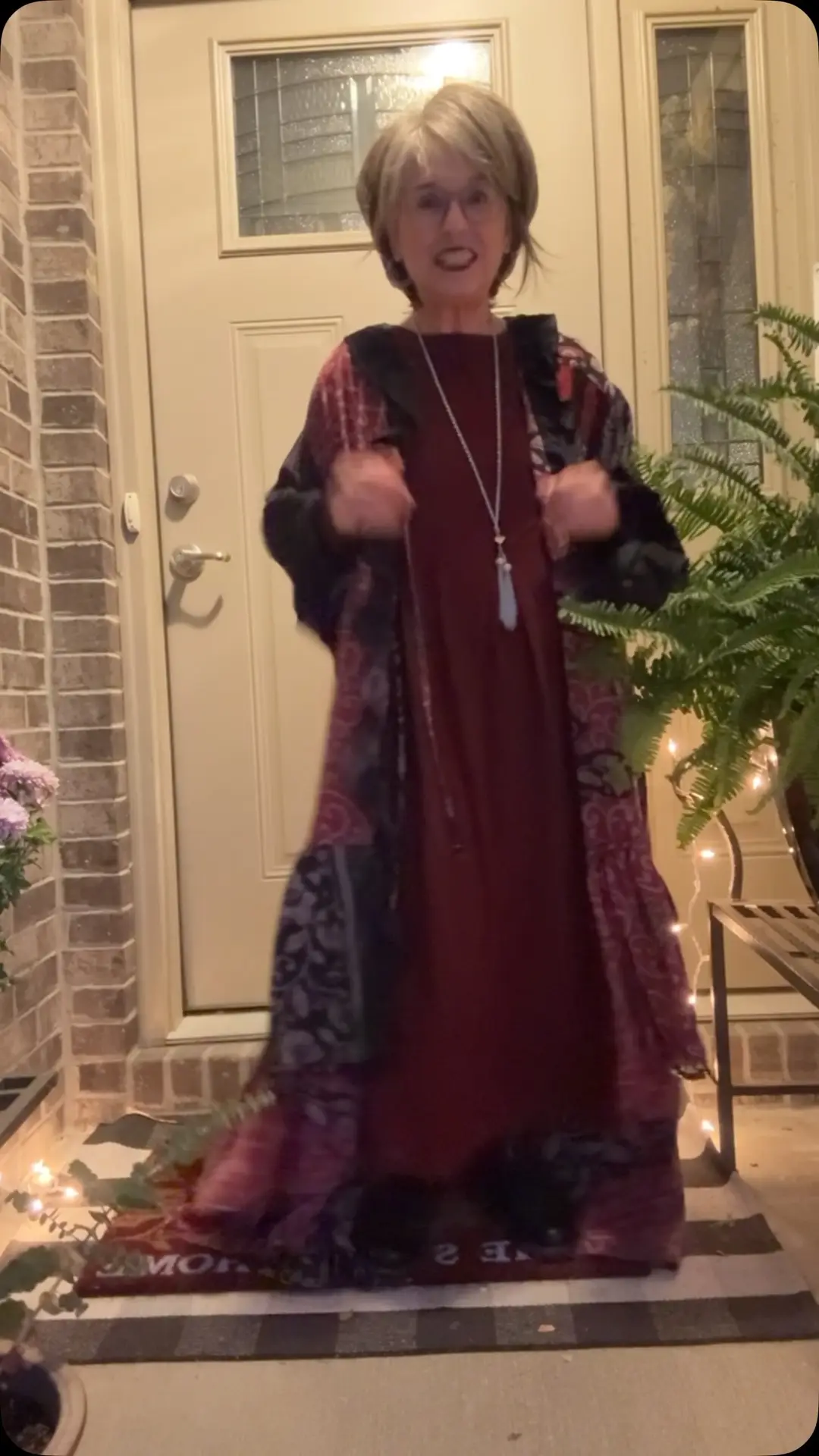 Just when you thought there wasn’t another way to style the @linticoshop Calista dress, here I am!  Y’all know I love the boho style. I went looking for a way to boho this beautiful dress up and found this duster!  I just added some jangly hoops and a long tassel necklace, and there’s how to boho a more traditional dress into something boho chic!  Don’t forget to go to my profile and click on my linktree.  Then, click on @linticoshop and use the code, LINTICOMBK, for 10% off your entire purchase. #queenofawkwardvideos #bohochicstyle #over60andfabulous #oversixtystyle #calistadress