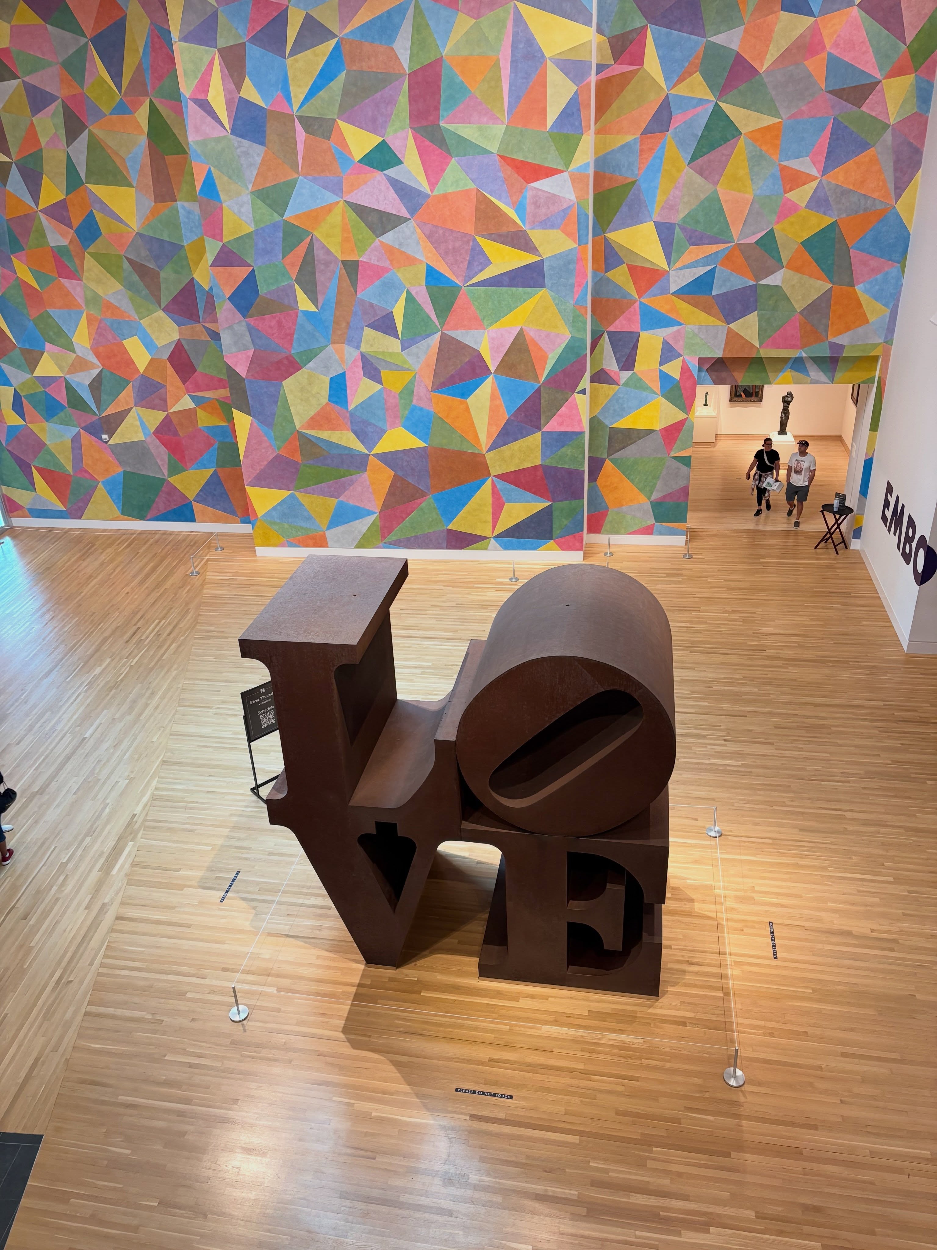 My happy place!  Isn’t this a cool perspective of the iconic LOVE sculpture?  When life gets heavy, @newfieldstoday is where I go to regenerate.  And, hey! You just might see me there someday! Stop and say, “Hi!” #lovesculpture #robertindiana #newfieldstoday #myhappyplace❤️ #artmuseumsarethebest